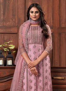 Pink Color Heavy Embroidered Plazzo Style Suit fashionandstylish.myshopify.com