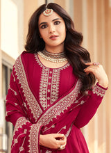 Load image into Gallery viewer, Pink Embroidered Designer Anarkali Suit
