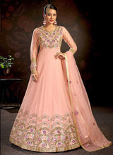 Load image into Gallery viewer, Pink Floral Embroidered Stylish Kalidar Anarkali fashionandstylish.myshopify.com
