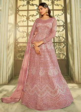 Load image into Gallery viewer, Pink Heavy Embroidered Kalidar Anarkali Style
