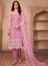 Load image into Gallery viewer, Pink Heavy Embroidered Pant Style Suit fashionandstylish.myshopify.com
