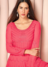 Load image into Gallery viewer, Pink Heavy Embroidered Stylish Sharara Suit fashionandstylish.myshopify.com
