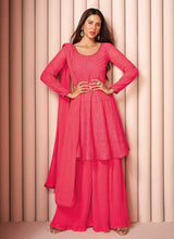 Load image into Gallery viewer, Pink Heavy Embroidered Stylish Sharara Suit fashionandstylish.myshopify.com
