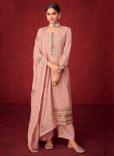 Load image into Gallery viewer, Pink Sequins Embroidered Straight Pant Style Suit fashionandstylish.myshopify.com
