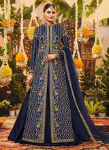 Load image into Gallery viewer, Royal Blue Heavy Embroidered Jacket Style Suit fashionandstylish.myshopify.com

