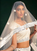 Load image into Gallery viewer, White Colour Embroidered Stylish Lehenga Choli
