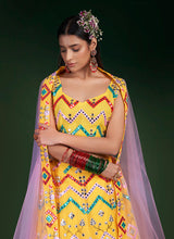 Load image into Gallery viewer, Yellow Multicolour Embroidered Stylish Lehenga Choli
