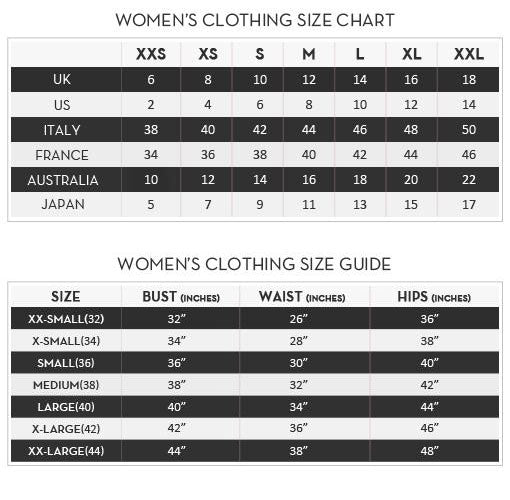 Indian Clothing Size guide - Fashneo